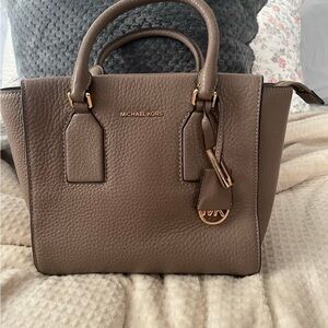 Michael Kors Taupe Leather Handbag